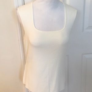 JONES NEW YORK White sleeveless Shell Top Camisole Sz XL